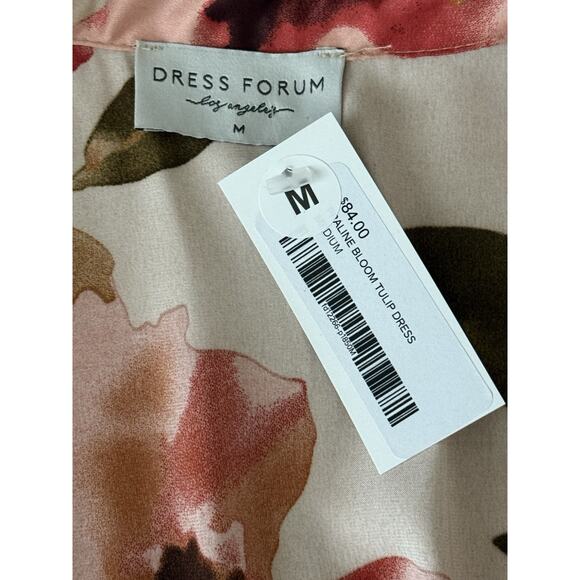 Dress Forum NWT Maxi Praline Bloom Tulip Tie Waist Dress Size M Chic Elegant - Picture 14 of 16